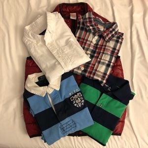 5-Piece Boys Tops Bundle - size 7/8 (S/M)